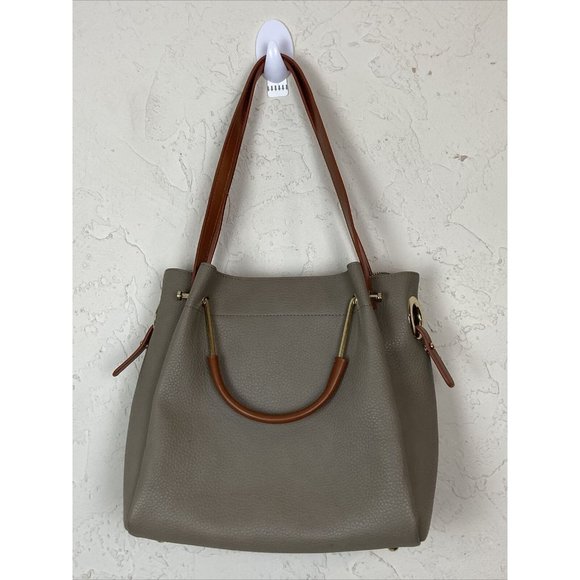 Charming Charlie Marble Faux leather Medium Top Zip Satchel Bag